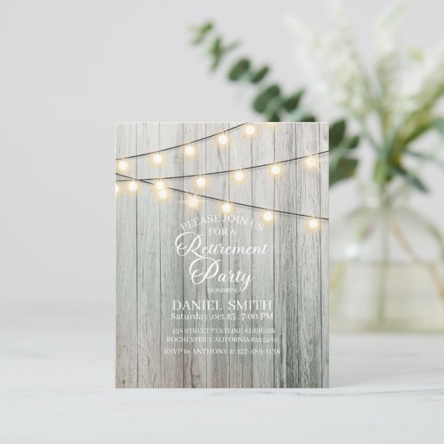 Retirement Party Paper Sheet (Standing Front)