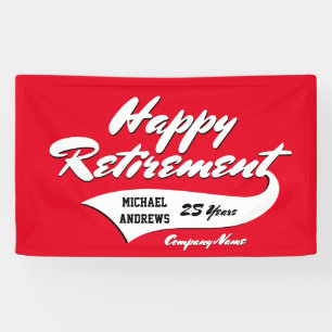 Retirement Party Personalise Banner