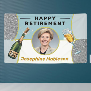retirement party photo decorations banner