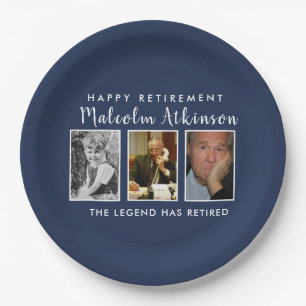 Retirement party photo plates