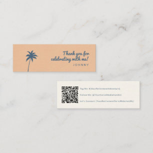 retirement party qr code social media card