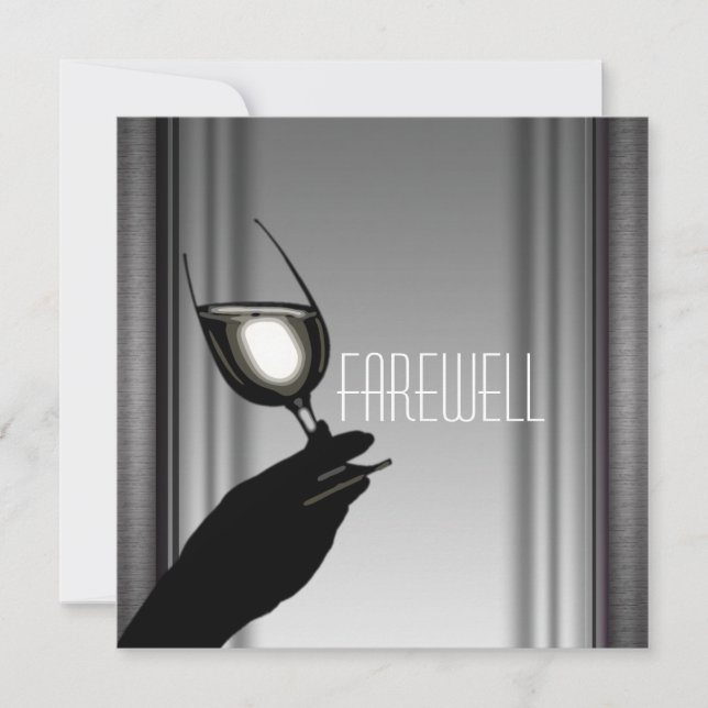 Retirement party retiring farewell CUSTOMIZE Invitation (Front)