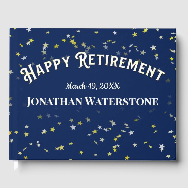 Retirement Party Sign In Guest Book (Front)
