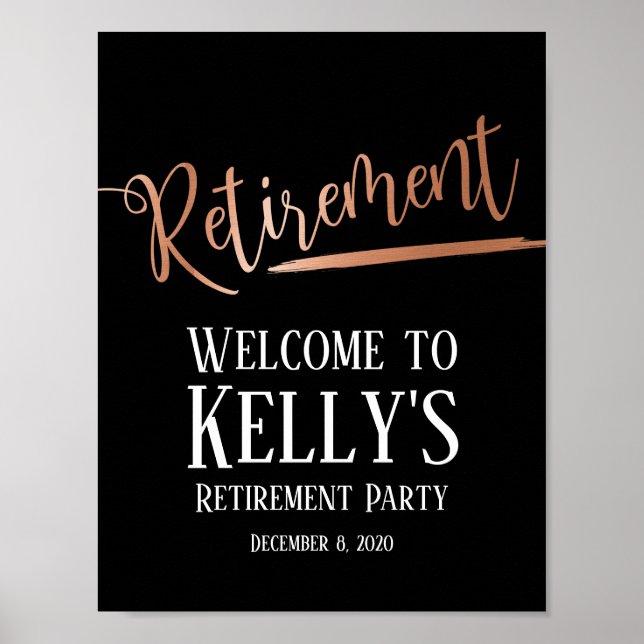 retirement party, welcome sign (Front)
