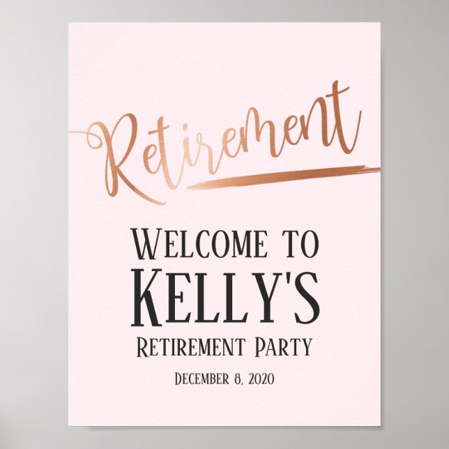 retirement party, welcome sign (Front)