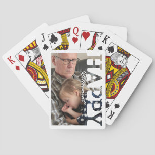 Retirement Photo Playing Cards Personalized Reti