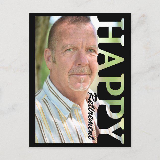 Retirement Photo Postcard | Personalised Retiremen (Front)