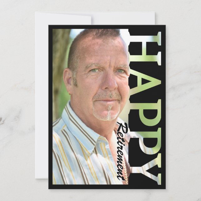 Retirement Photo Postcard | Personalised Retiremen (Front)