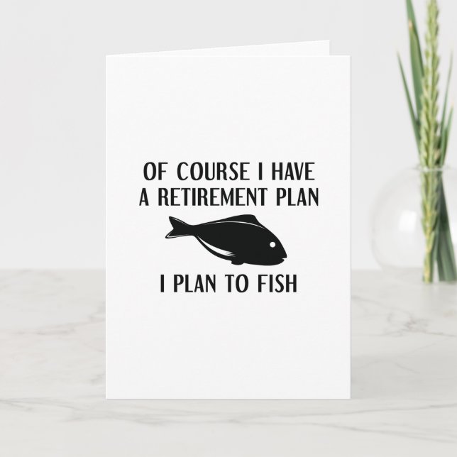 Retirement Plan Fishing Card (Front)