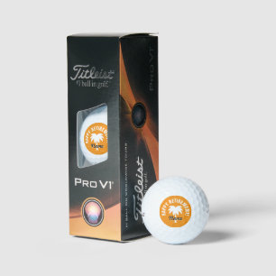 Retirement plan golf ball gift set for him or her