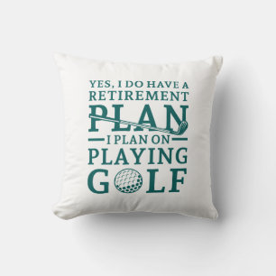 Retirement Plan Golf Cushion
