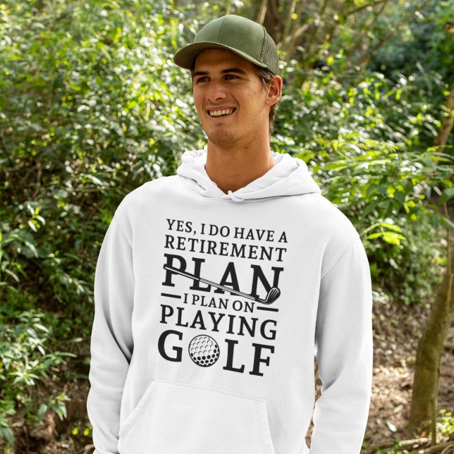 Retirement Plan Golf Hoodie (golf hoodie)