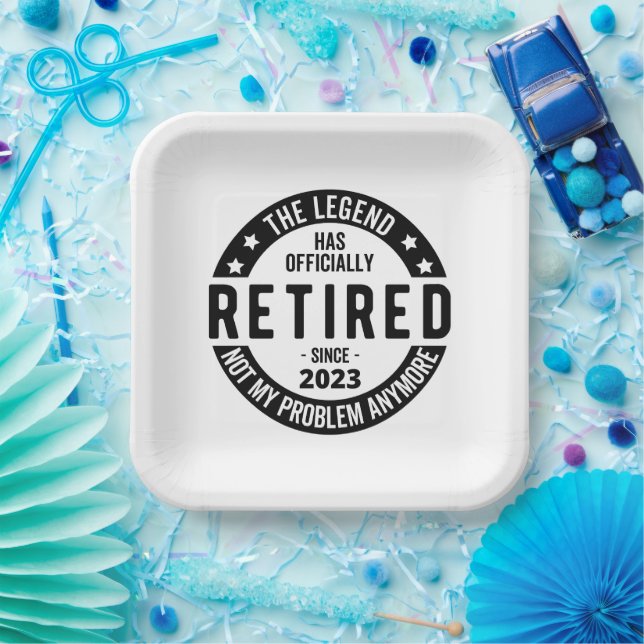 retirement plan paper plate (Party)