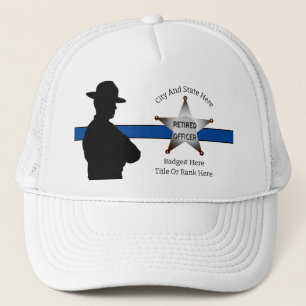 Retirement   Police   Thin Blue Line   Hat