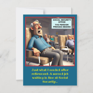 " RETIREMENT PROCESS " POSTCARD