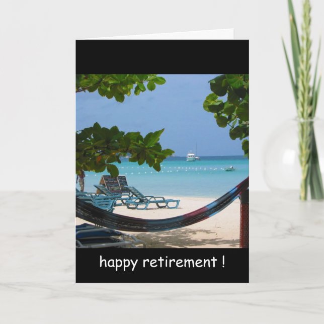 retirement relaxin' card (Front)