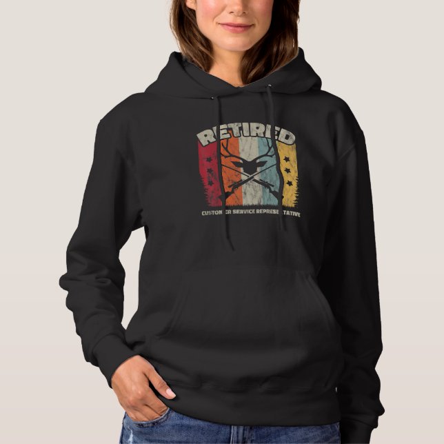 Retirement Retired Customer Service Representative Hoodie (Front)