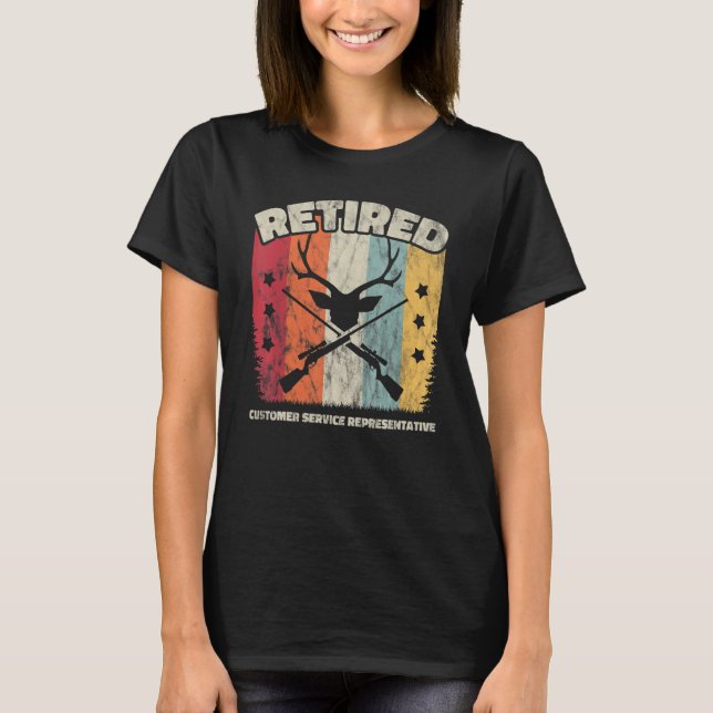 Retirement Retired Customer Service Representative T-Shirt (Front)