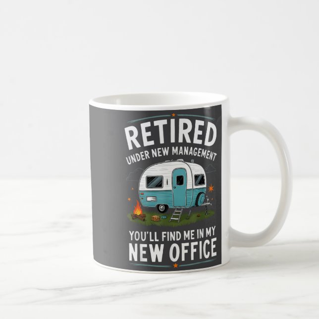 Retirement Retired Funny Camper Camp Camng  Coffee Mug (Right)
