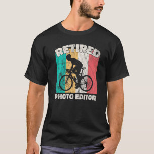 Retirement Retired Photo Editor T-Shirt