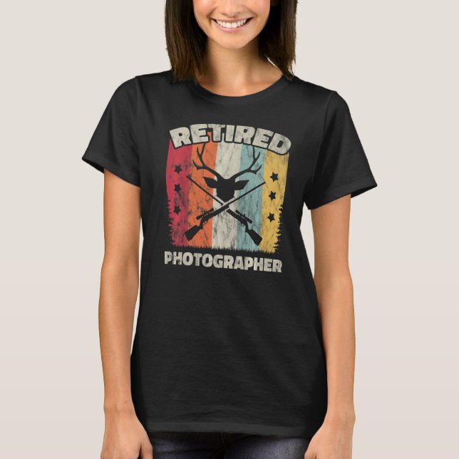 Retirement Retired Photographer T-Shirt (Front)