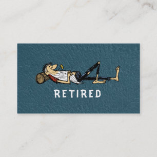 Retirement - Rip Van Winkle image business Calling Card