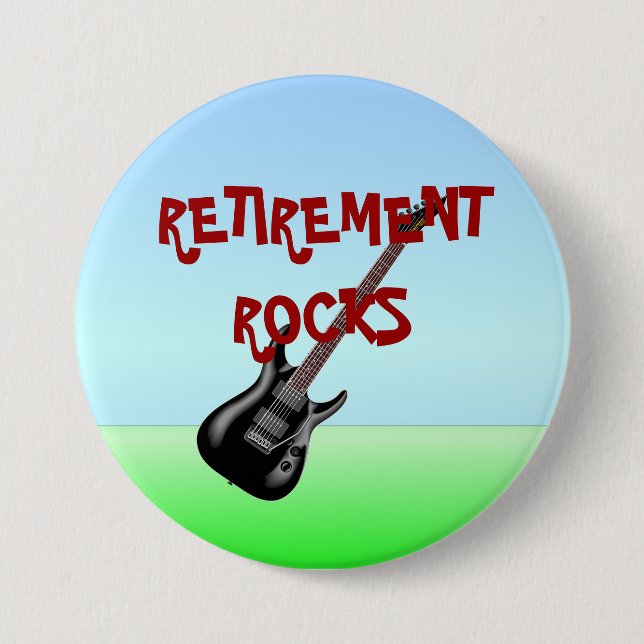 Retirement Rocks 7.5 Cm Round Badge (Front)