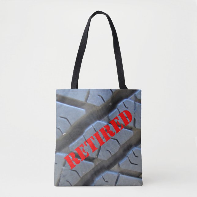 Retirement Shoulder Tote Bag (Front)