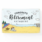 Retirement | Snoopy & Woodstock on the Beach Banne
