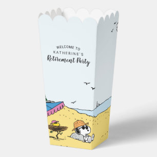 Retirement Snoopy & Woodstock on the Beach Favour Box