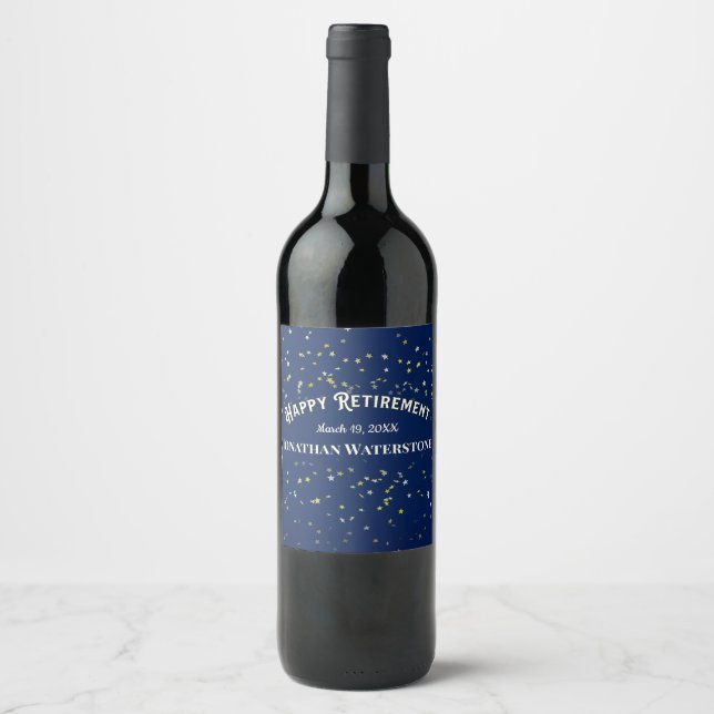 Retirement Star Wine Label (Front)