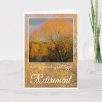 Retirement, Sun Kissed Winter Trees.