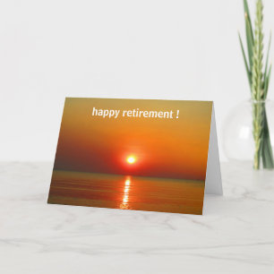 retirement sunset card