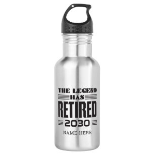 Retirement The Legend Has Retired Personalised 532 Ml Water Bottle