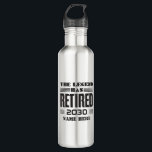 Retirement The Legend Has Retired Personalised 710 Ml Water Bottle<br><div class="desc">This cute parting gift is bound to make someone's day at their retirement party. You can change the year of retirement and add a name by clicking on the "Personalise" button above. Makes a great leaving gift for your best coworker or boss</div>