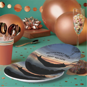 Retirement Theme - Party Paper Plate