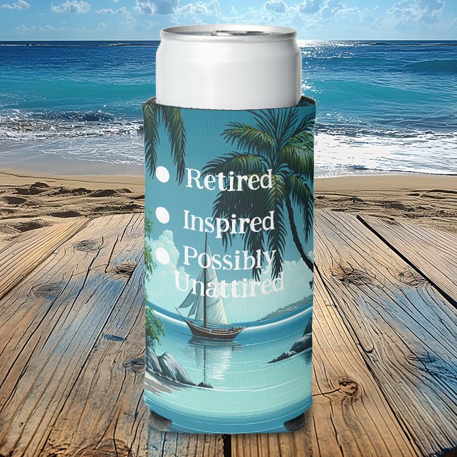 Retirement With A Sailboat Seltzer Can Cooler (Creator Uploaded)
