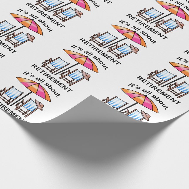 Retirement Wrapping Paper (Corner)