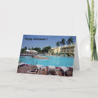 retiring poolside card