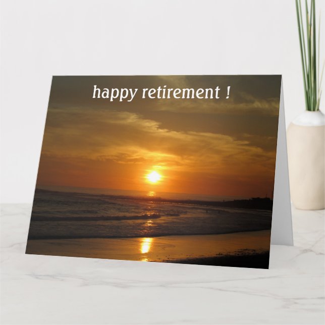 retiring sun big card (Front)