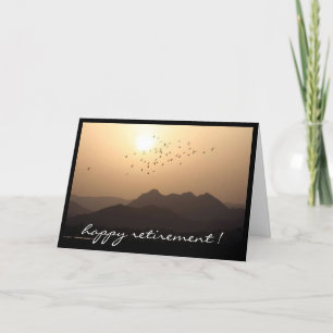 retiring view flock card