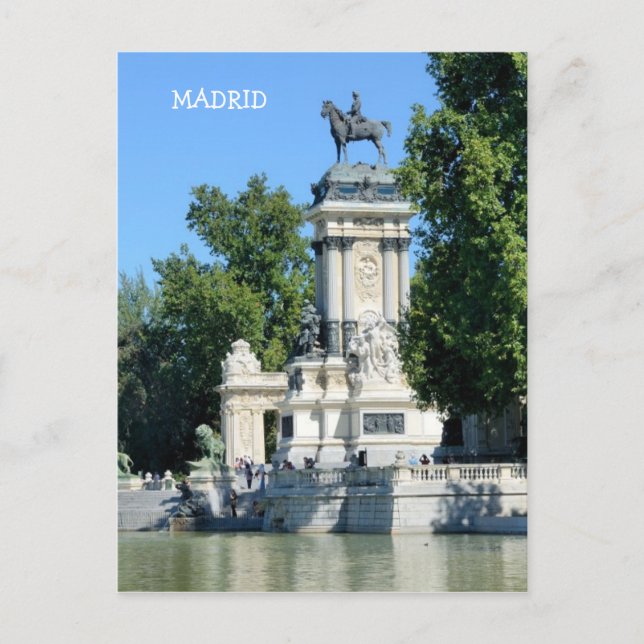 Retiro Park, Madrid, Spain Postcard (Front)