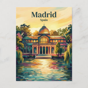 Retiro Park Spain Postcard