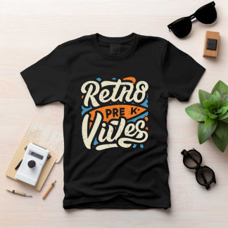 Retns Pre Vibes Printed Modern Black Men Tshirt 