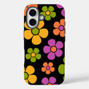 Reto 1960s Style Mid Mod Floral Pattern iPhone 16 Case