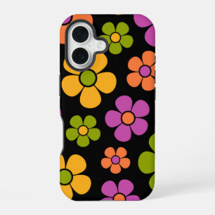 Reto 1960s Style Mid Mod Floral Pattern iPhone 16 Case