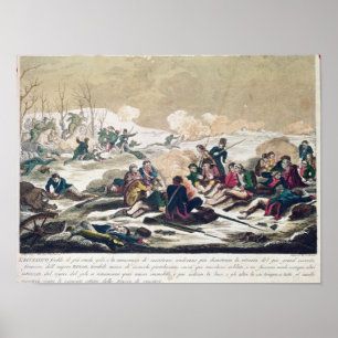 Retreat from Moscow, engraved by J. Hassell Poster