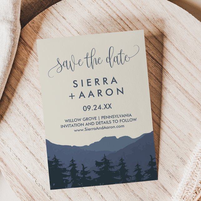 Retreat to the Mountains Save the Date Card (Creator Uploaded)