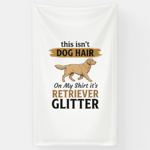 Retriever Glitter Funny Dog Lover Vintage Design_1 Banner