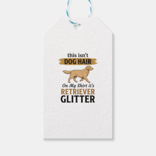 Retriever Glitter Funny Dog Lover Vintage Design_1 Gift Tags